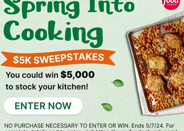 Food Network Spring Into Cooking $5K Sweepstakes