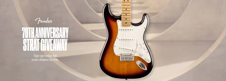 Fender Stratocaster 70th Anniversary Sweepstakes