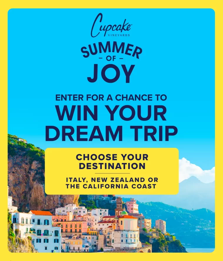 Cupcake Vineyards Summer of Joy Sweepstakes