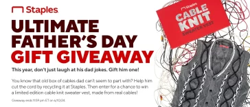 Staples Father's Day Sweepstakes