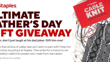 Staples Father's Day Sweepstakes
