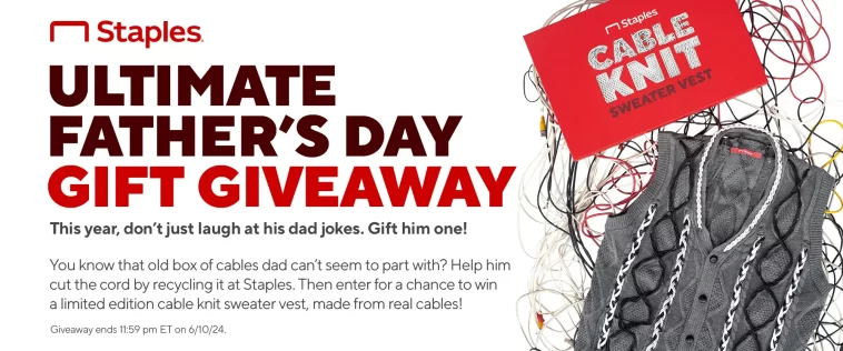 Staples Father's Day Sweepstakes