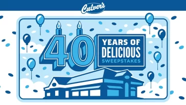 Culver's 40 Years of Delicious Sweepstakes