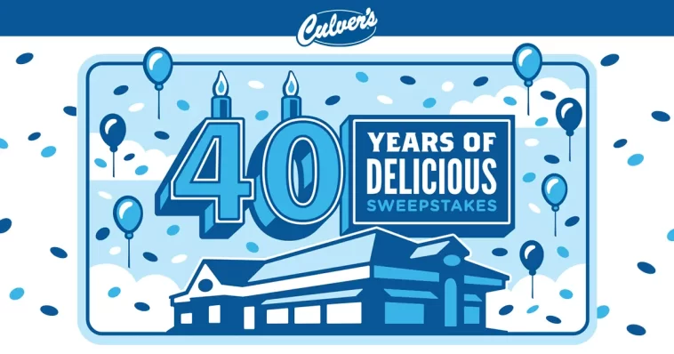 Culver's 40 Years of Delicious Sweepstakes