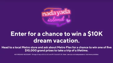 Metro by T-Mobile Nada Yada Island Sweepstakes