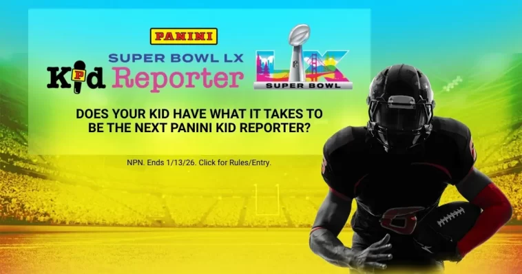 Panini Super Bowl Kid Reporter Sweepstakes