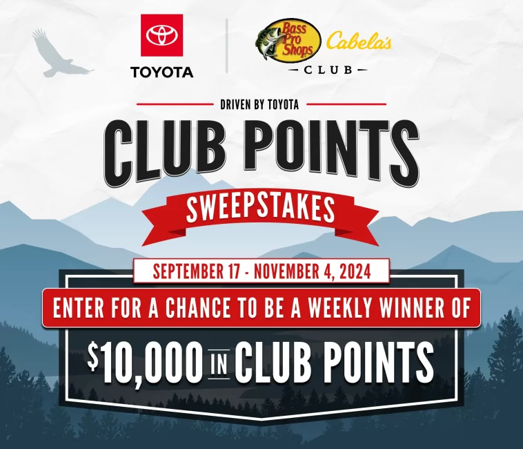 Bass Pro Shops CLUB Points Sweepstakes