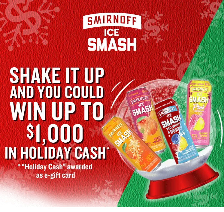 Smirnoff Ice Holiday Instant Win Game & Sweepstakes