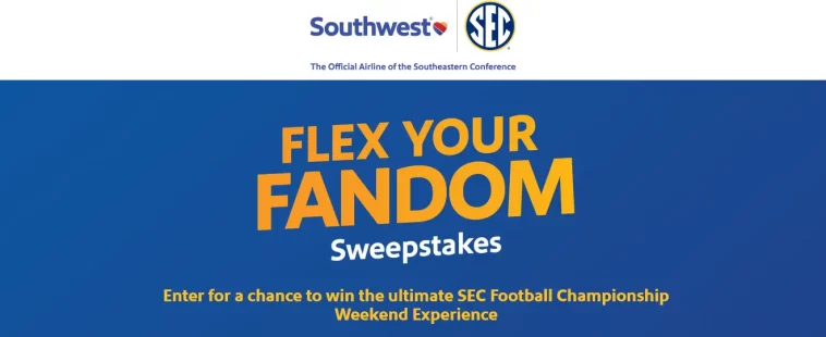 Southwest Flex Your Fandom Sweepstakes