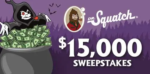 Spirit Halloween Dr. Squatch Sweepstakes