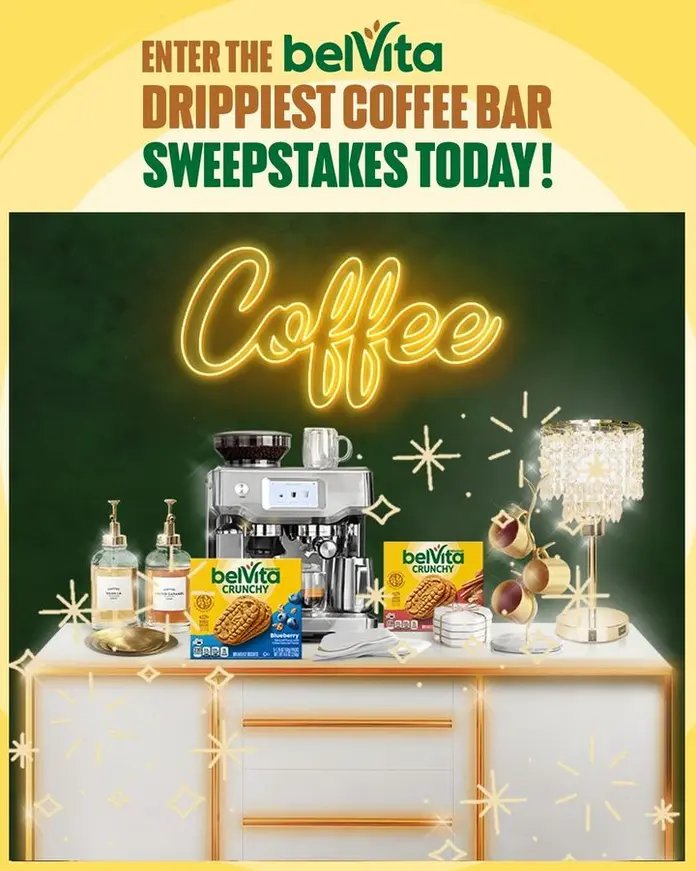 belVita Drippiest Coffee Bar Ever Sweepstakes