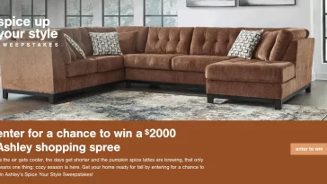 Ashley Furniture Spice Up Your Style Sweepstakes
