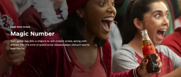 Coke Zero Sugar Football Instant Win Game and Sweepstakes