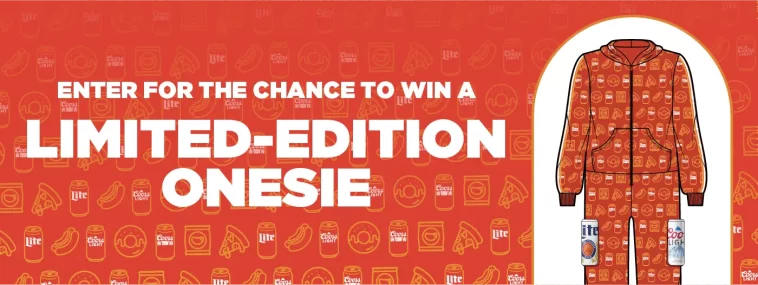 Miller Lite Coors Light Onesie Instant Win Game