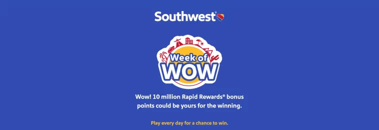 Southwest Wow Week Sweepstakes