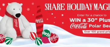 Coca-Cola Holiday Magic Plush Bear Sweepstakes