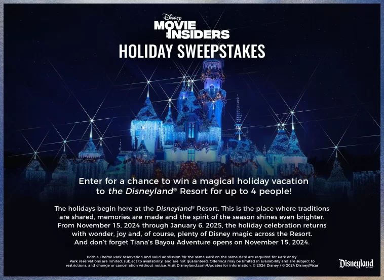 Disney Movie Insiders Holiday Sweepstakes