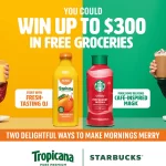 Tropicana x Starbucks Two Delightful Ways Sweepstakes