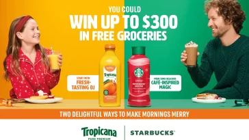 Tropicana x Starbucks Two Delightful Ways Sweepstakes