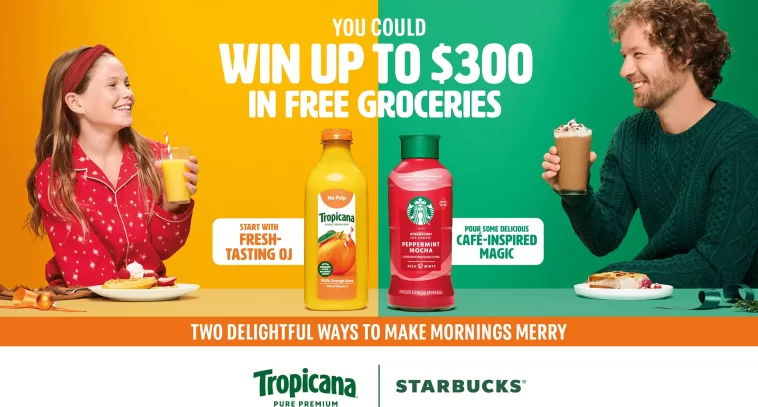 Tropicana x Starbucks Two Delightful Ways Sweepstakes