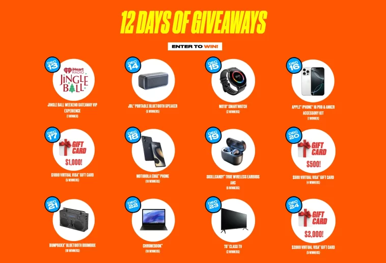 Boost Mobile 12 Days Of Giveaways