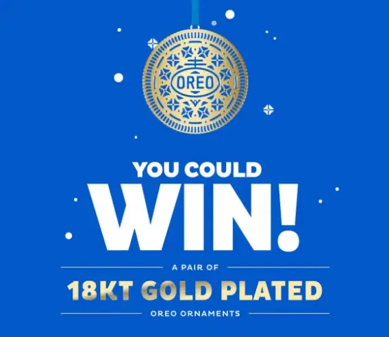 OREO Gold Plated Ornament Sweepstakes