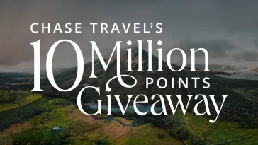 Chase Travel 10 Million Point Giveaway