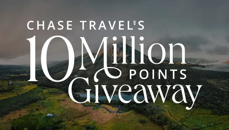 Chase Travel 10 Million Point Giveaway