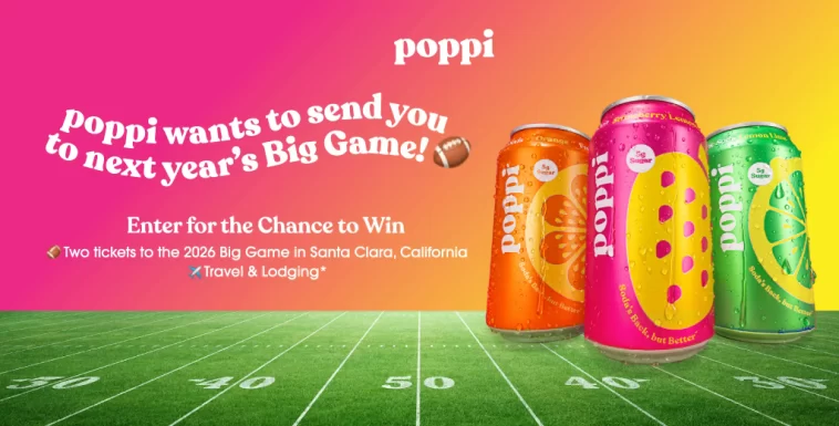 Poppi Big Game Sweepstakes