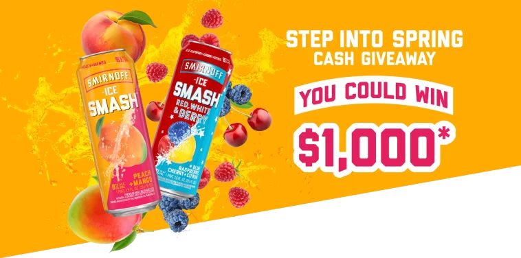 Smirnoff SMASH Step Into Spring Sweepstakes