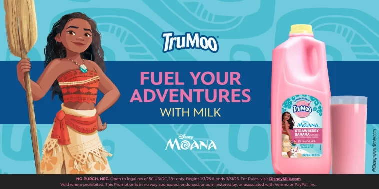 TruMoo Moana Sweepstakes and Instant Win Game