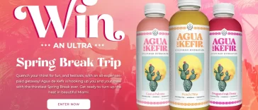 Agua de Kefir Spring Break Sweepstakes