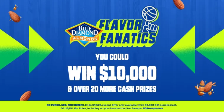 Blue Diamond Flavor Fanatics Sweepstakes