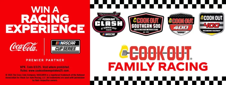 Coca-Cola Cook Out Stock Car VIP Experience Sweepstakes