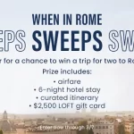 LOFT When In Rome Sweepstakes