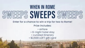 LOFT When In Rome Sweepstakes