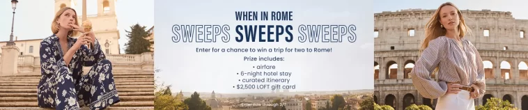 LOFT When In Rome Sweepstakes