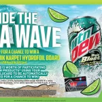 Mtn Dew Baja Blast Ride The Wave Sweepstakes