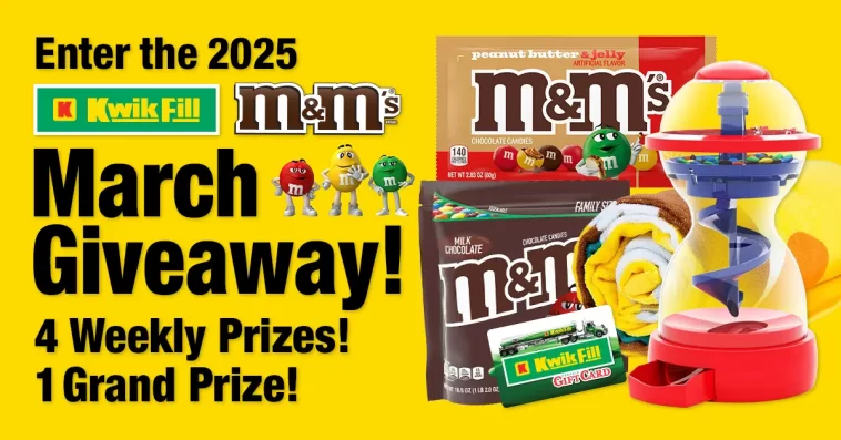 Kwik Fill M&M's Giveaway