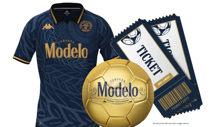 Limited-edition Modelo & Kappa soccer merch and tickets to see live games