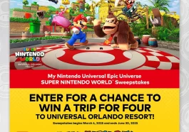 My Nintendo Universal Epic Universe SUPER NINTENDO WORLD Sweepstakes