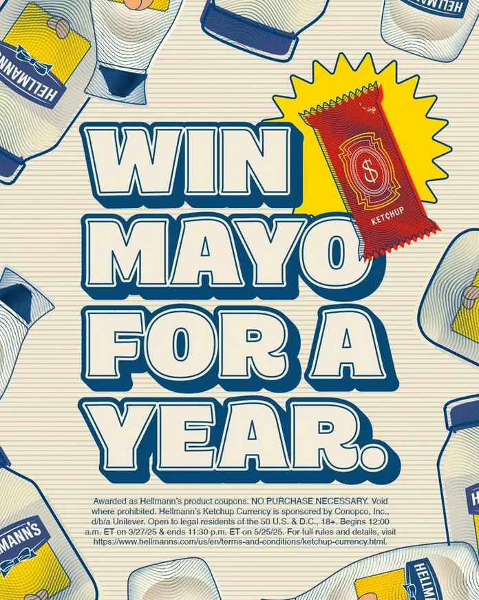 Hellmann's Ketchup Currency Giveaway