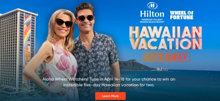 Wheel of Fortune Hawaiian Vacation Giveaway