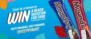 Almond Joy & Mounds Taste Paradise Visit Paradise Sweepstakes