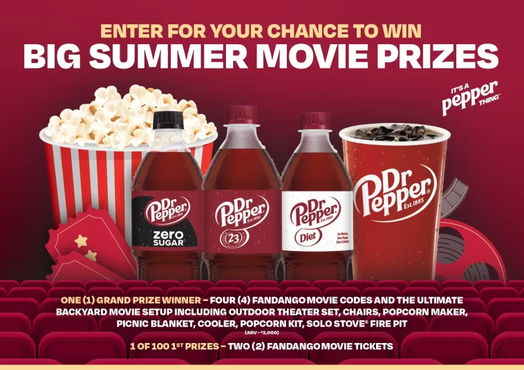 Dr Pepper Summer Movie Ticket Sweepstakes