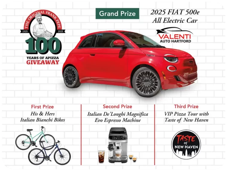 Frank Pepe 100 Year Anniversary Sweepstakes