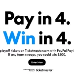PayPal Pay in 4 Win in 4 Sweepstakes
