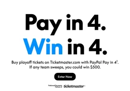PayPal Pay in 4 Win in 4 Sweepstakes