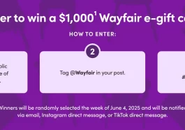 Wayfair Chair-ades Challenge Sweepstakes