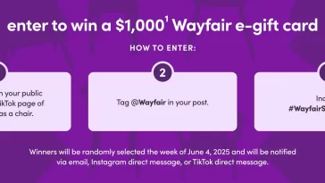 Wayfair Chair-ades Challenge Sweepstakes